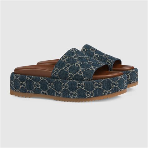 gucci slides woman|gucci slides denim.